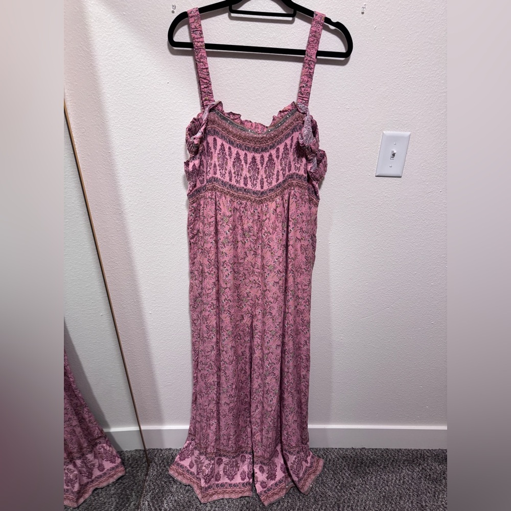 DAVI & DANI Pink Printed Boho Jumpsuit Romper